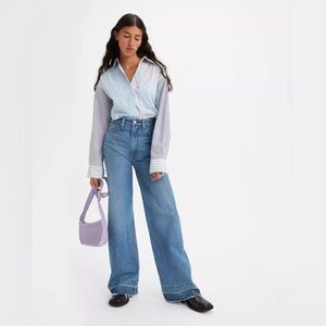 Levi's Light Blue Wide Leg Flare Jeans